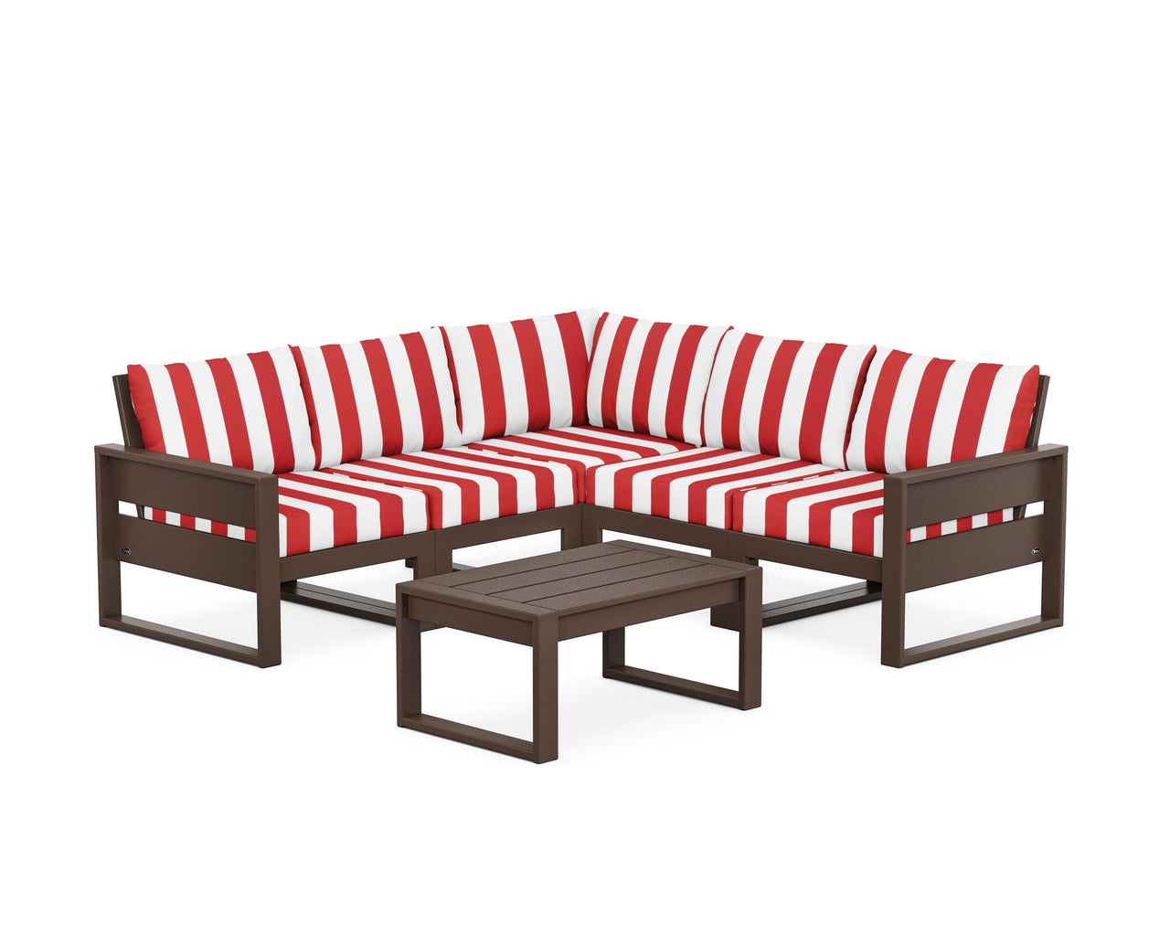Trex Eastport 6-Piece Deep Seating Sectional + Coffee Table Set