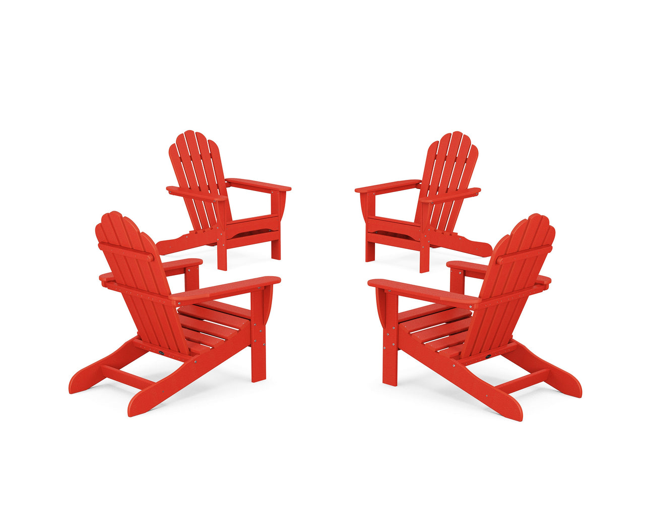 Trex 4-Piece Monterey Bay Adirondack Chair Conversation Set
