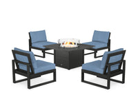 Thumbnail for Trex Eastport Modular 5-Piece Deep Seating Set with Square Fire Pit Table