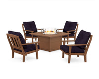 Thumbnail for Trex Cape Cod 5-Piece Deep Seating Set with Fire Pit Table