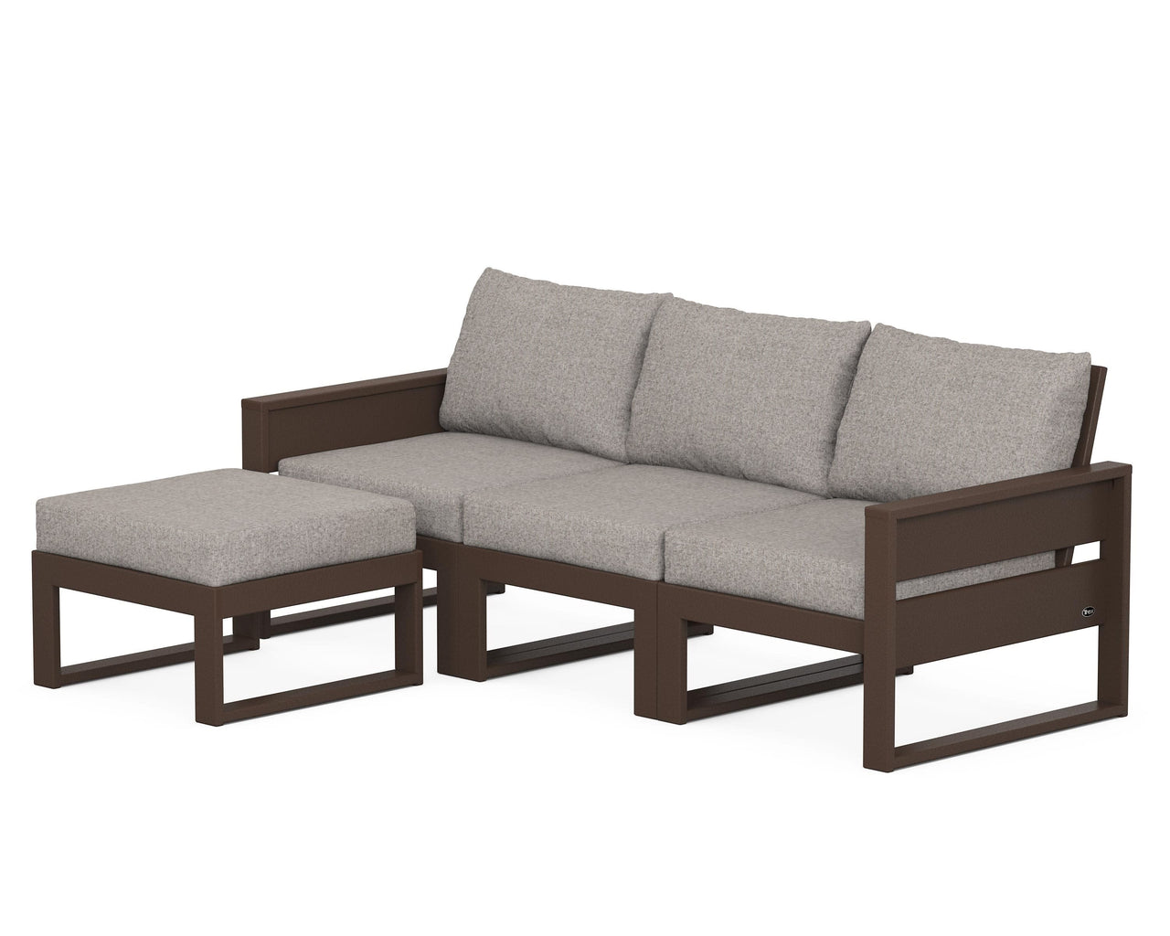 Trex Eastport 4- Piece Sectional with Ottoman