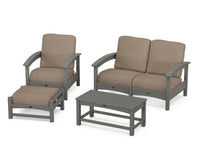 Thumbnail for Trex Rockport 4-Piece Deep Seating Conversation Group