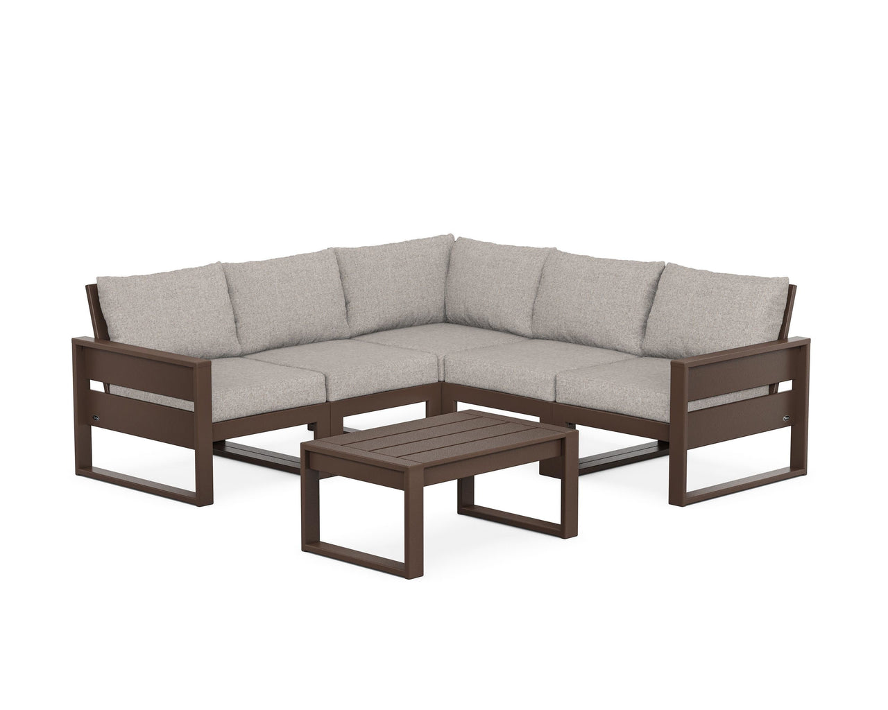 Trex Eastport 6-Piece Deep Seating Sectional + Coffee Table Set