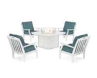 Thumbnail for Trex Yacht Club 5-Piece Deep Seating Set with Fire Pit Table