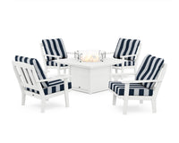 Thumbnail for Trex Cape Cod 5-Piece Deep Seating Set with Fire Pit Table