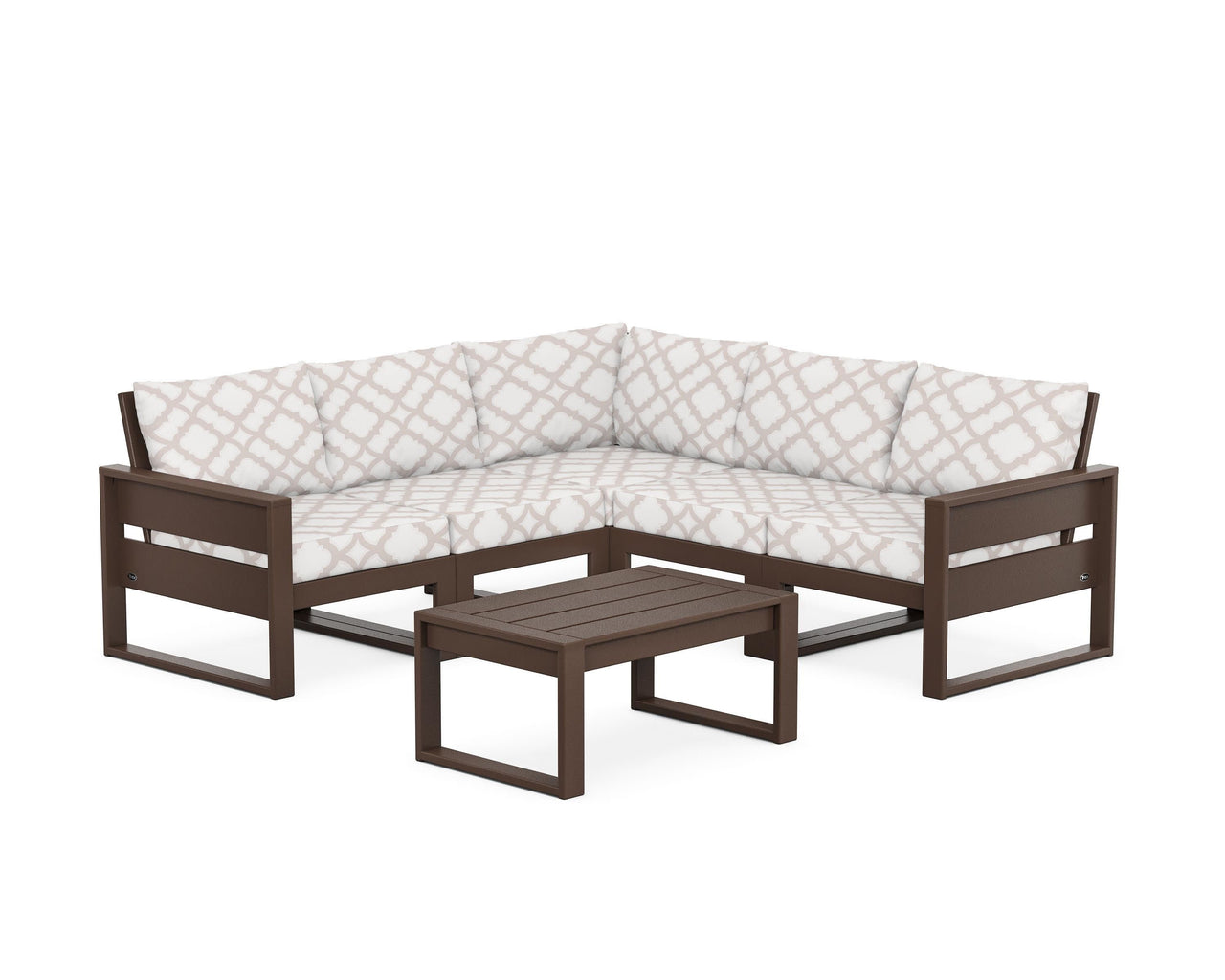Trex Eastport 6-Piece Deep Seating Sectional + Coffee Table Set