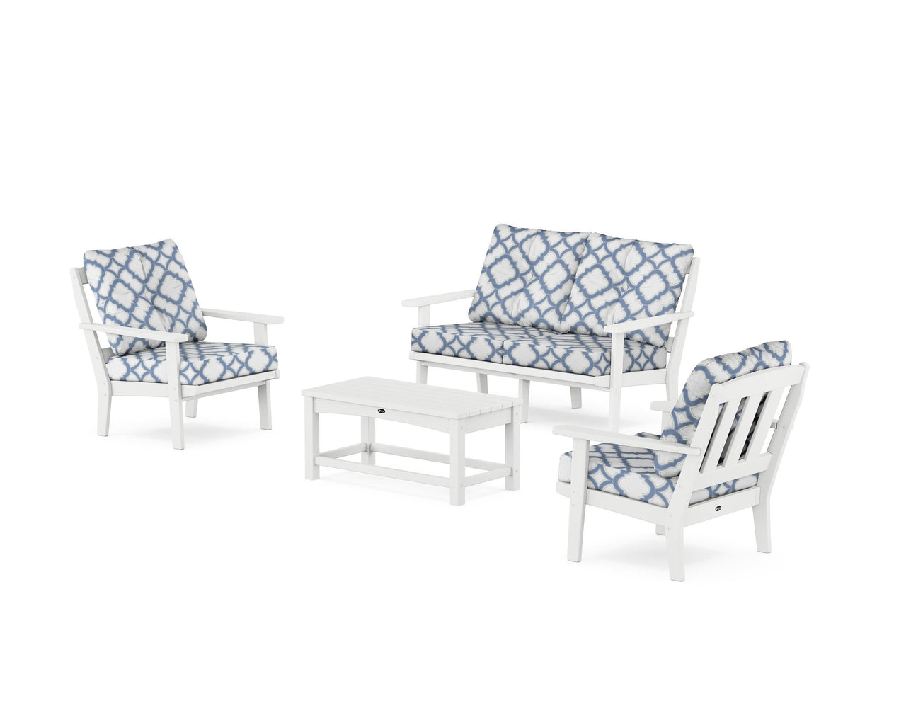 Trex Cape Cod 4-Piece Deep Seating Set with Loveseat