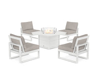 Thumbnail for Trex Eastport Modular 5-Piece Deep Seating Set with Yacht Club Fire Pit Table