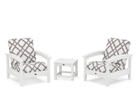 Thumbnail for Trex Rockport Club 3-Piece Deep Seating Conversation Set