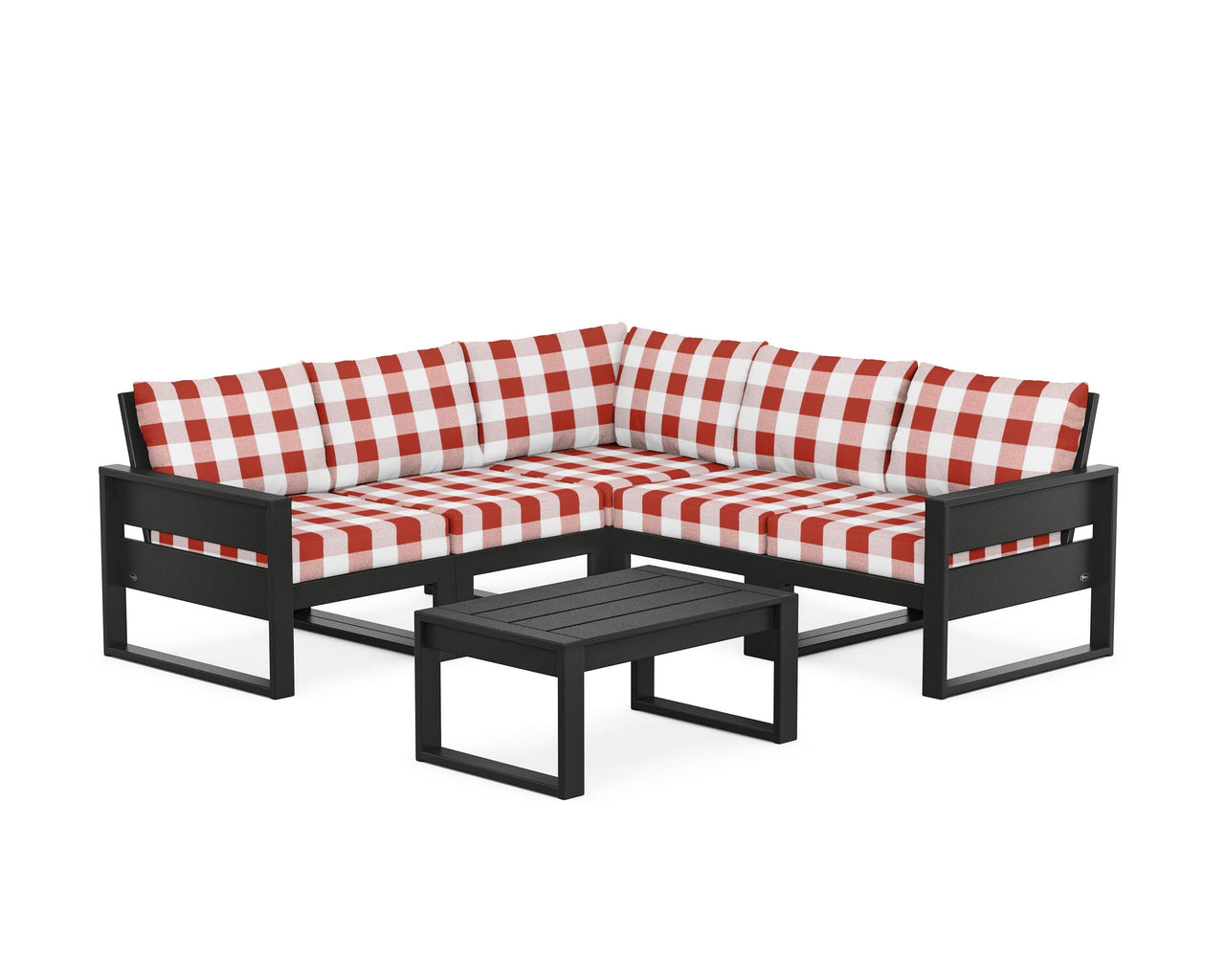 Trex Eastport 6-Piece Deep Seating Sectional + Coffee Table Set