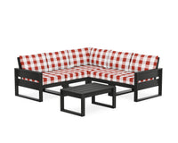 Thumbnail for Trex Eastport 6-Piece Deep Seating Sectional + Coffee Table Set