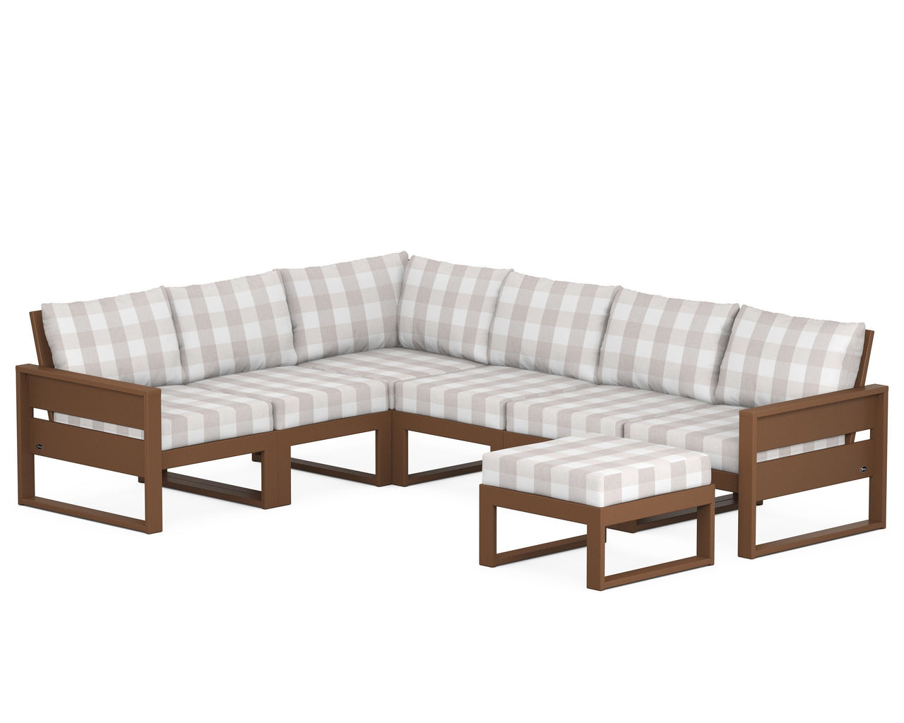 Trex Eastport 6-Piece Sectional with Ottoman