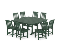 Thumbnail for Trex Cape Cod Side Chair 9-Piece Square Farmhouse Dining Set with Trestle Legs
