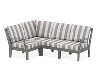 Thumbnail for Trex Yacht Club Modular 4-Piece Deep Seating Set