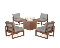 Thumbnail for Trex Eastport Modular 5-Piece Deep Seating Set with Yacht Club Fire Pit Table