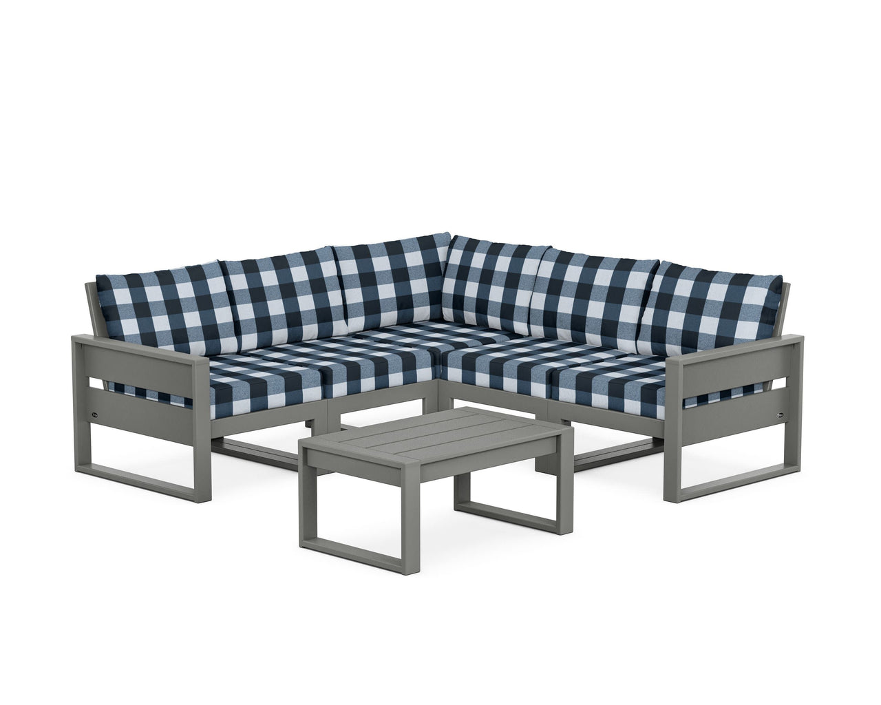 Trex Eastport 6-Piece Deep Seating Sectional + Coffee Table Set