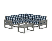 Thumbnail for Trex Eastport 6-Piece Deep Seating Sectional + Coffee Table Set