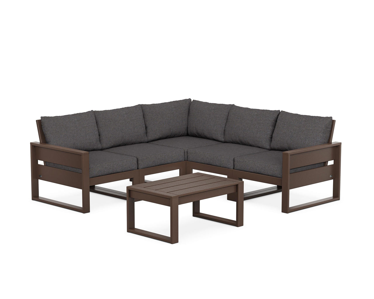 Trex Eastport 6-Piece Deep Seating Sectional + Coffee Table Set