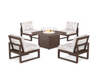 Thumbnail for Trex Eastport Modular 5-Piece Deep Seating Set with Yacht Club Fire Pit Table