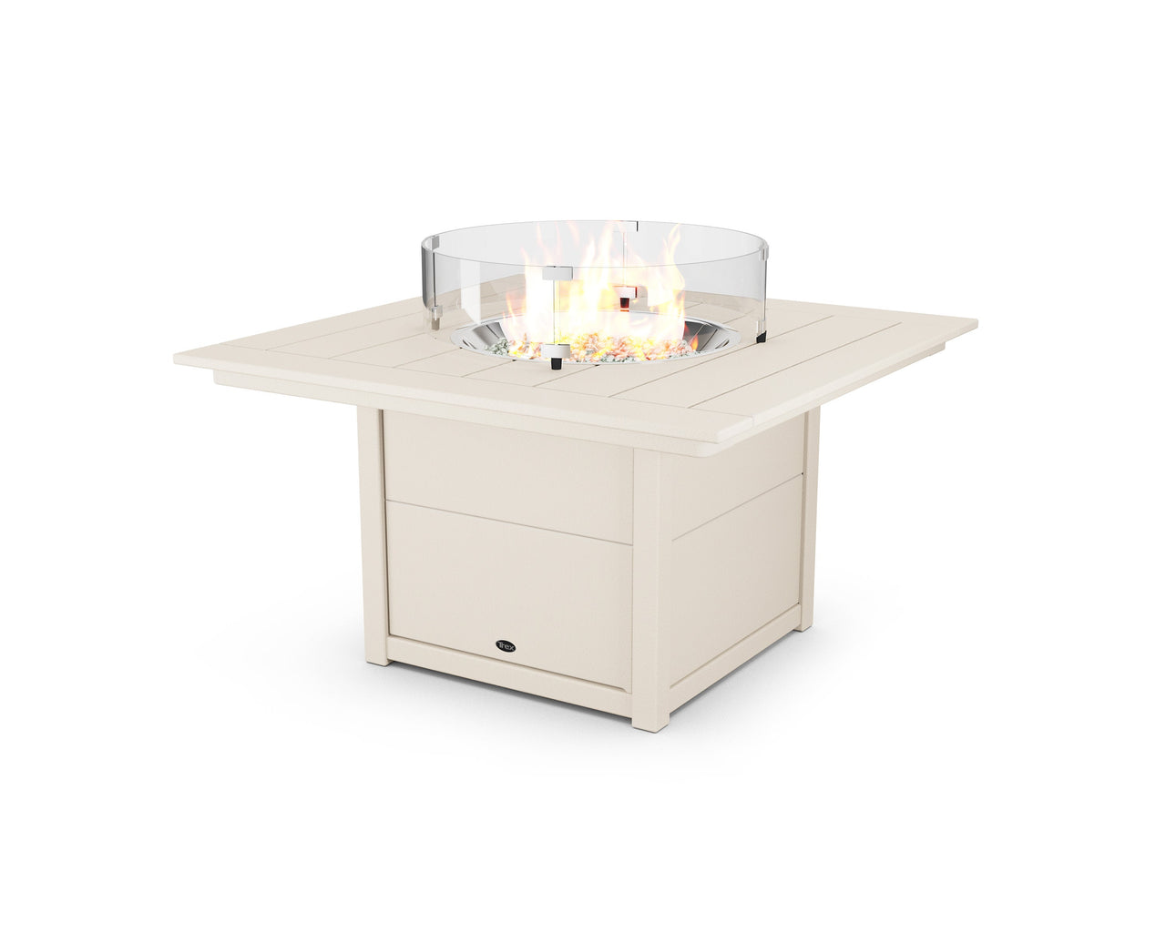 Trex Square 42" Fire Pit Table - Sand Castle