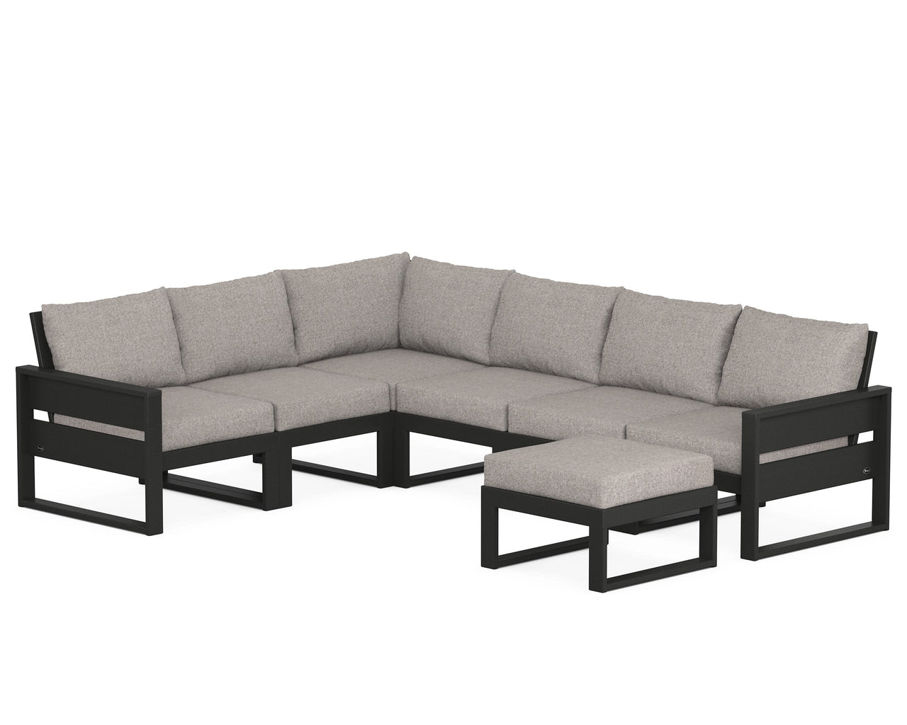 Trex Eastport 6-Piece Sectional with Ottoman