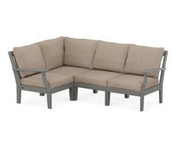 Thumbnail for Trex Yacht Club Modular 4-Piece Deep Seating Set