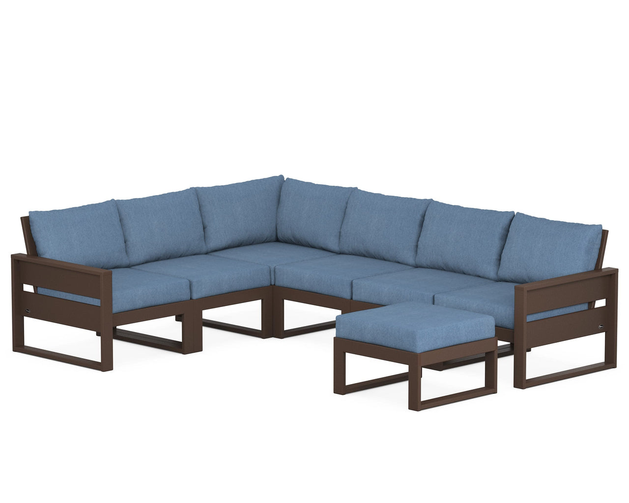 Trex Eastport 6-Piece Sectional with Ottoman