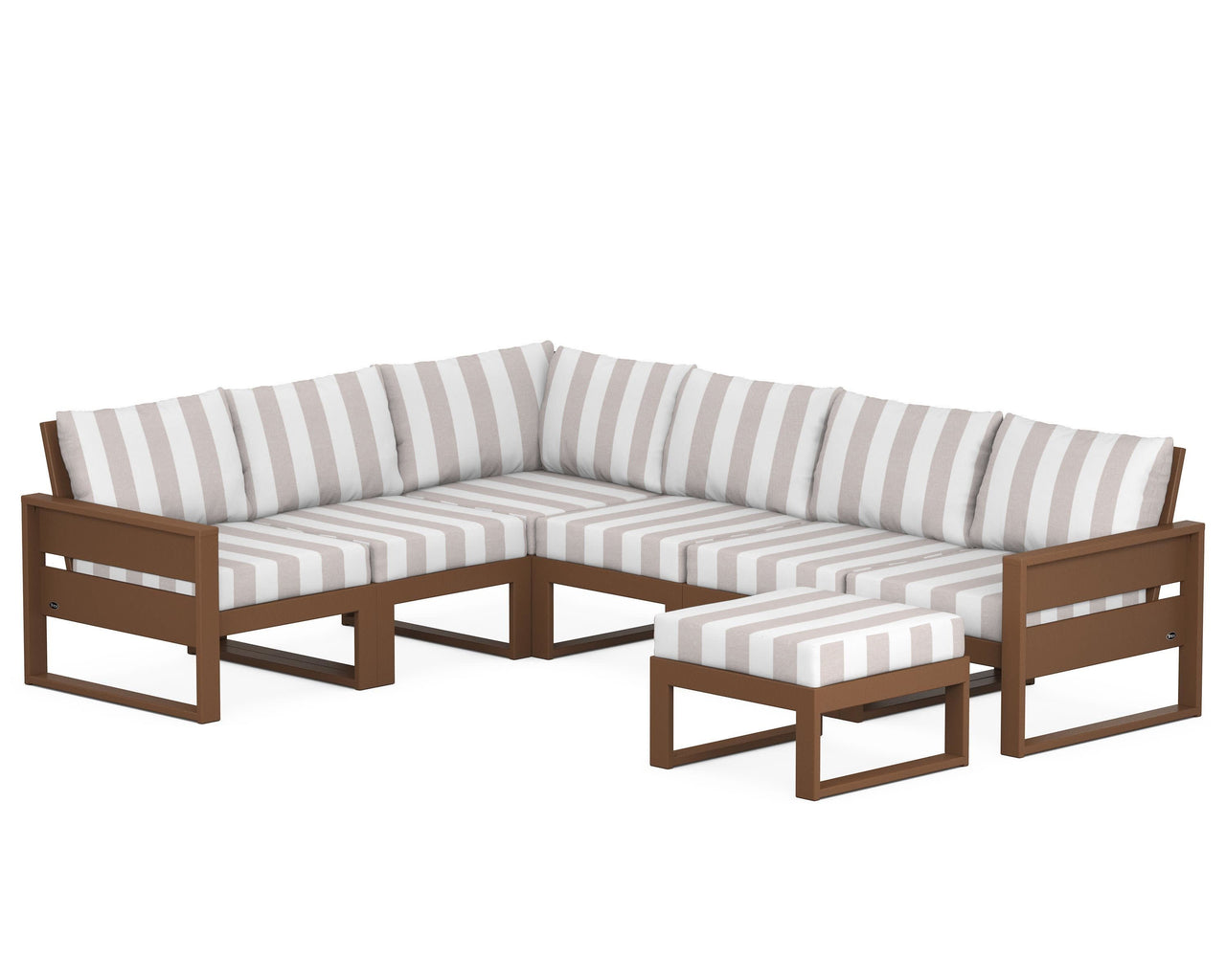 Trex Eastport 6-Piece Sectional with Ottoman