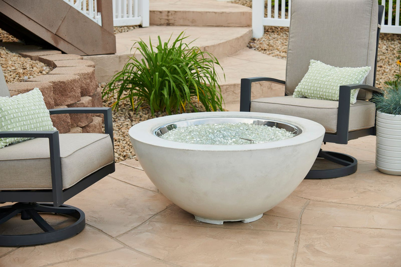 White Cove 42" Round Gas Fire Pit BowlCV-30WT