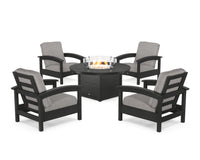 Thumbnail for Trex Rockport 5-Piece Deep Seating Set with Round Fire Pit Table