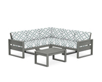 Thumbnail for Trex Eastport 6-Piece Deep Seating Sectional + Coffee Table Set