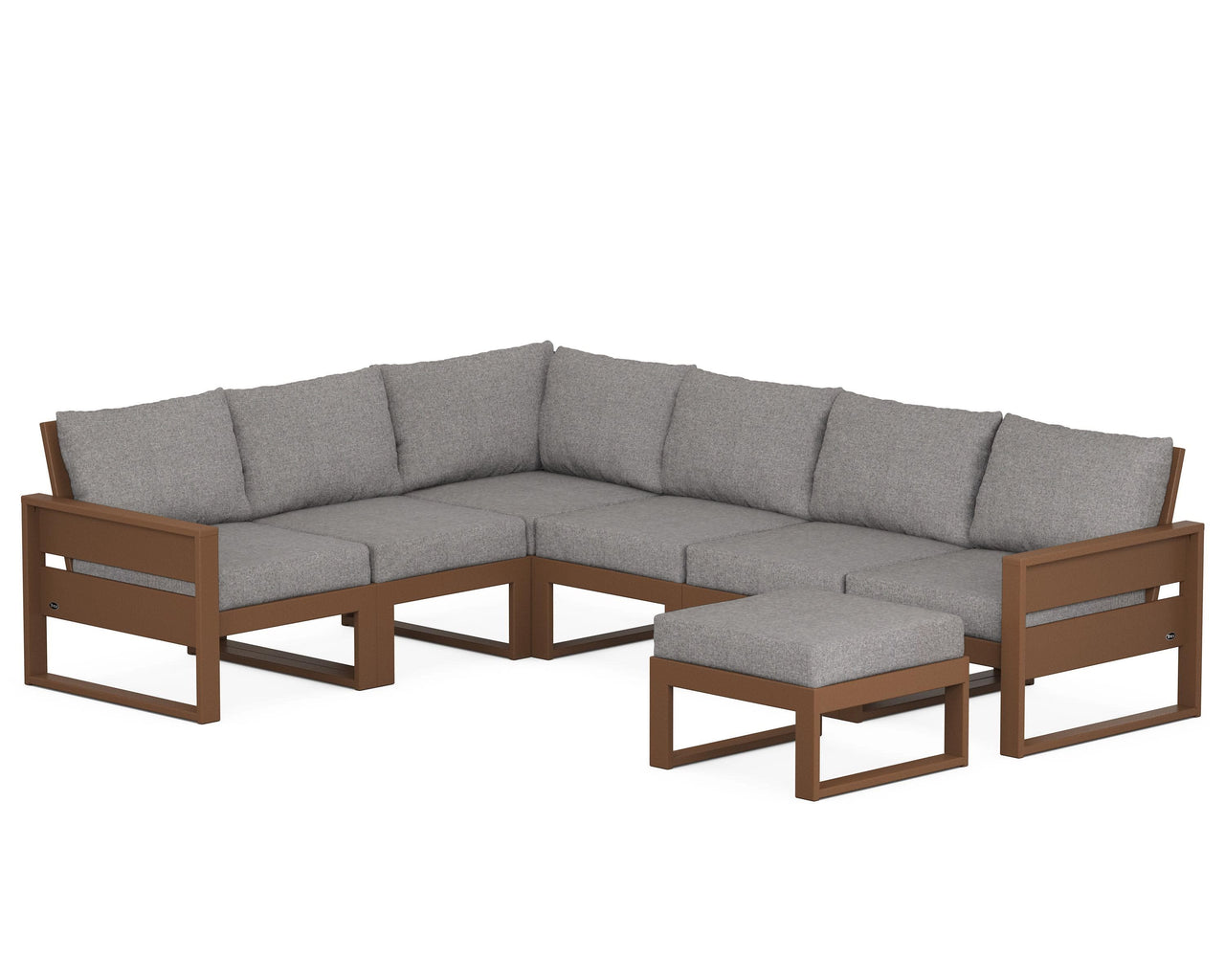 Trex Eastport 6-Piece Sectional with Ottoman