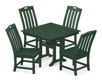 Thumbnail for Trex Yacht Club 5-Piece Farmhouse Trestle Side Chair Dining Set