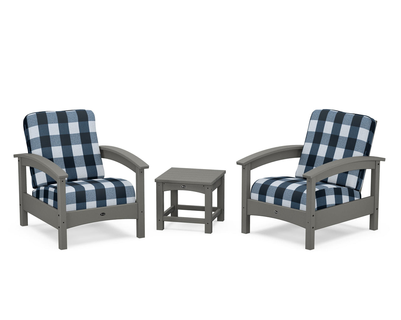 Trex Rockport Club 3-Piece Deep Seating Conversation Set