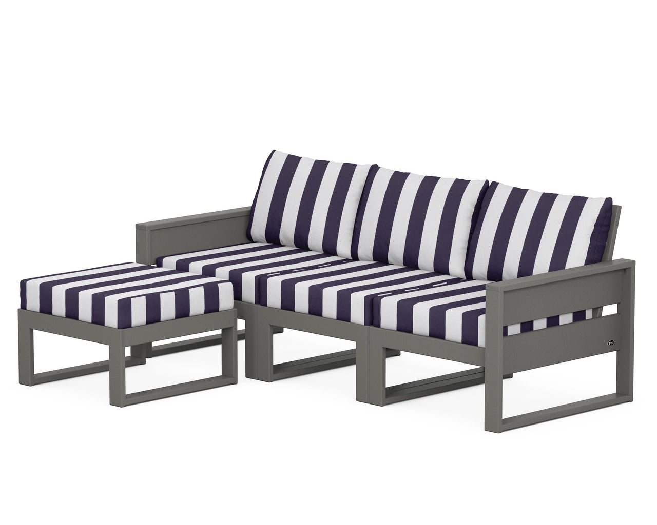 Trex Eastport 4- Piece Sectional with Ottoman