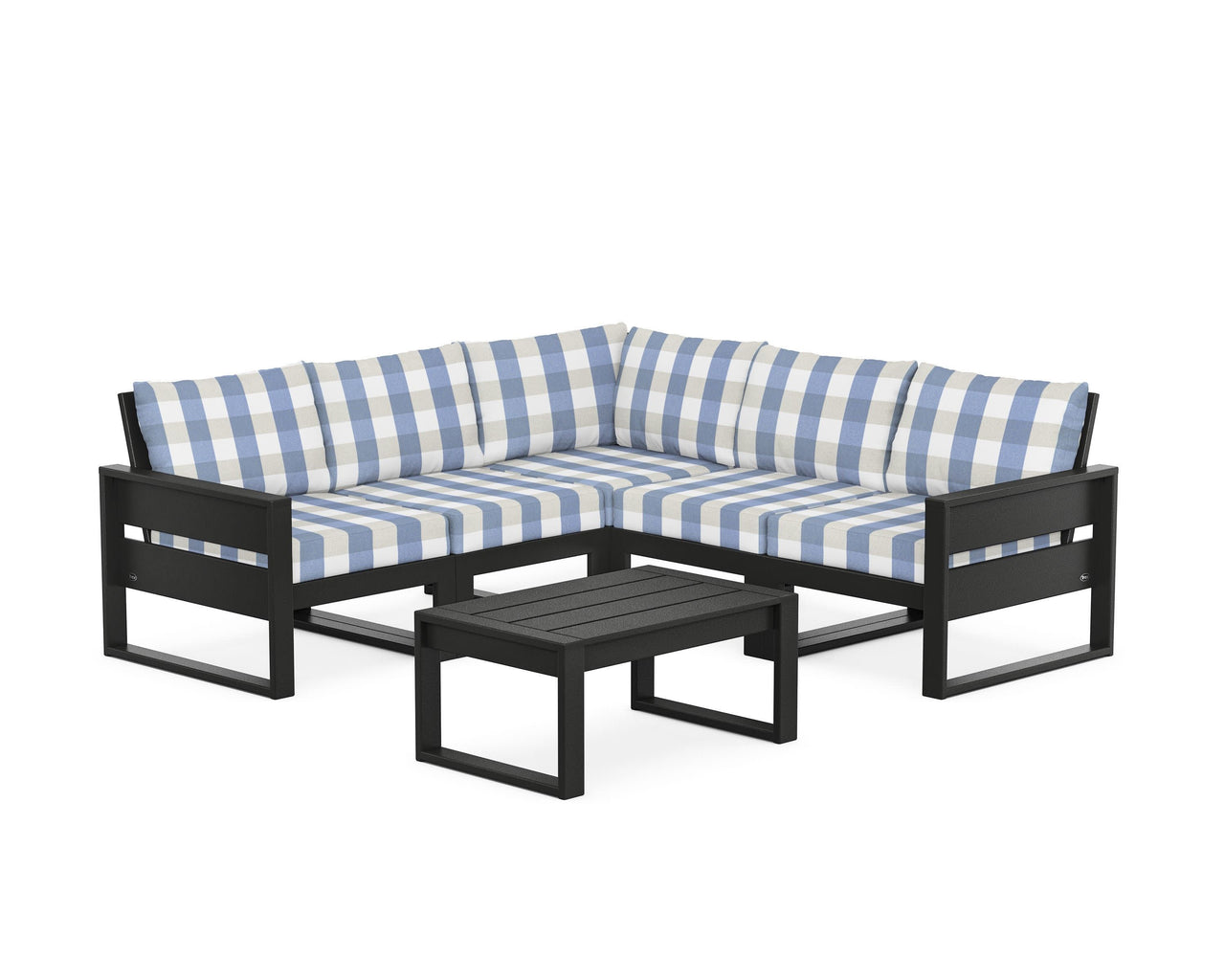 Trex Eastport 6-Piece Deep Seating Sectional + Coffee Table Set