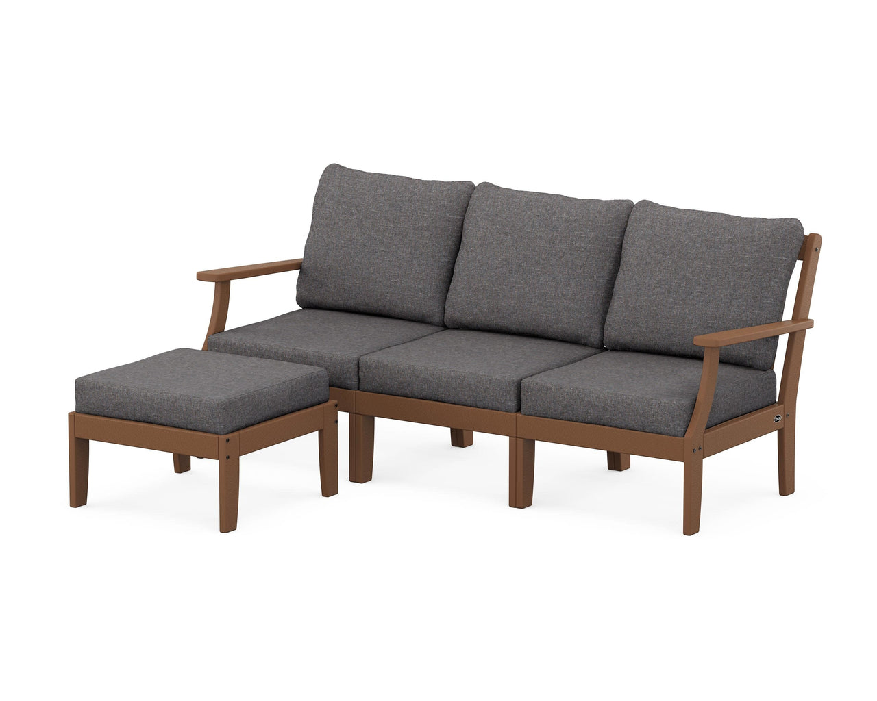 Trex Yacht Club Modular 4-Piece Deep Seating Set with Ottoman