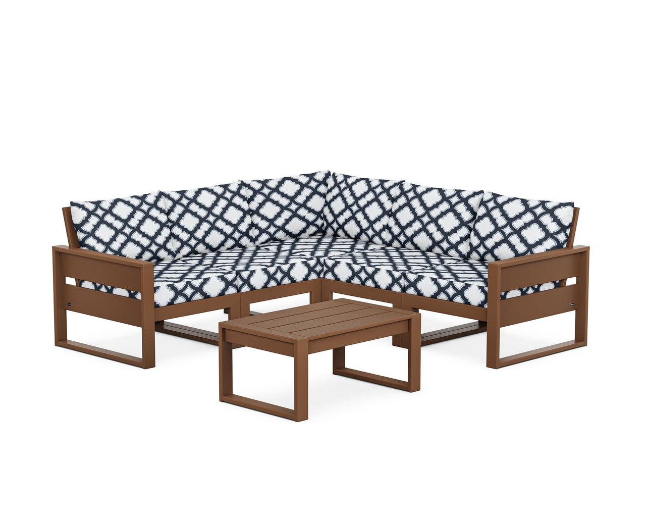 Trex Eastport 6-Piece Deep Seating Sectional + Coffee Table Set