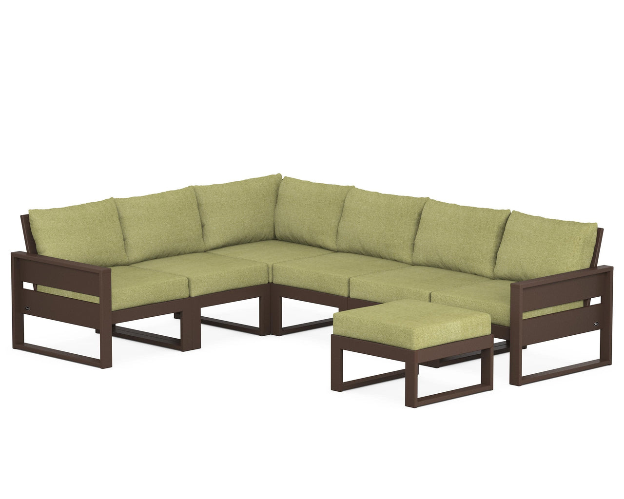 Trex Eastport 6-Piece Sectional with Ottoman