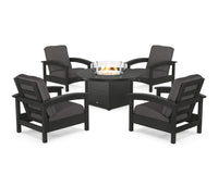 Thumbnail for Trex Rockport 5-Piece Deep Seating Set with Round Fire Pit Table