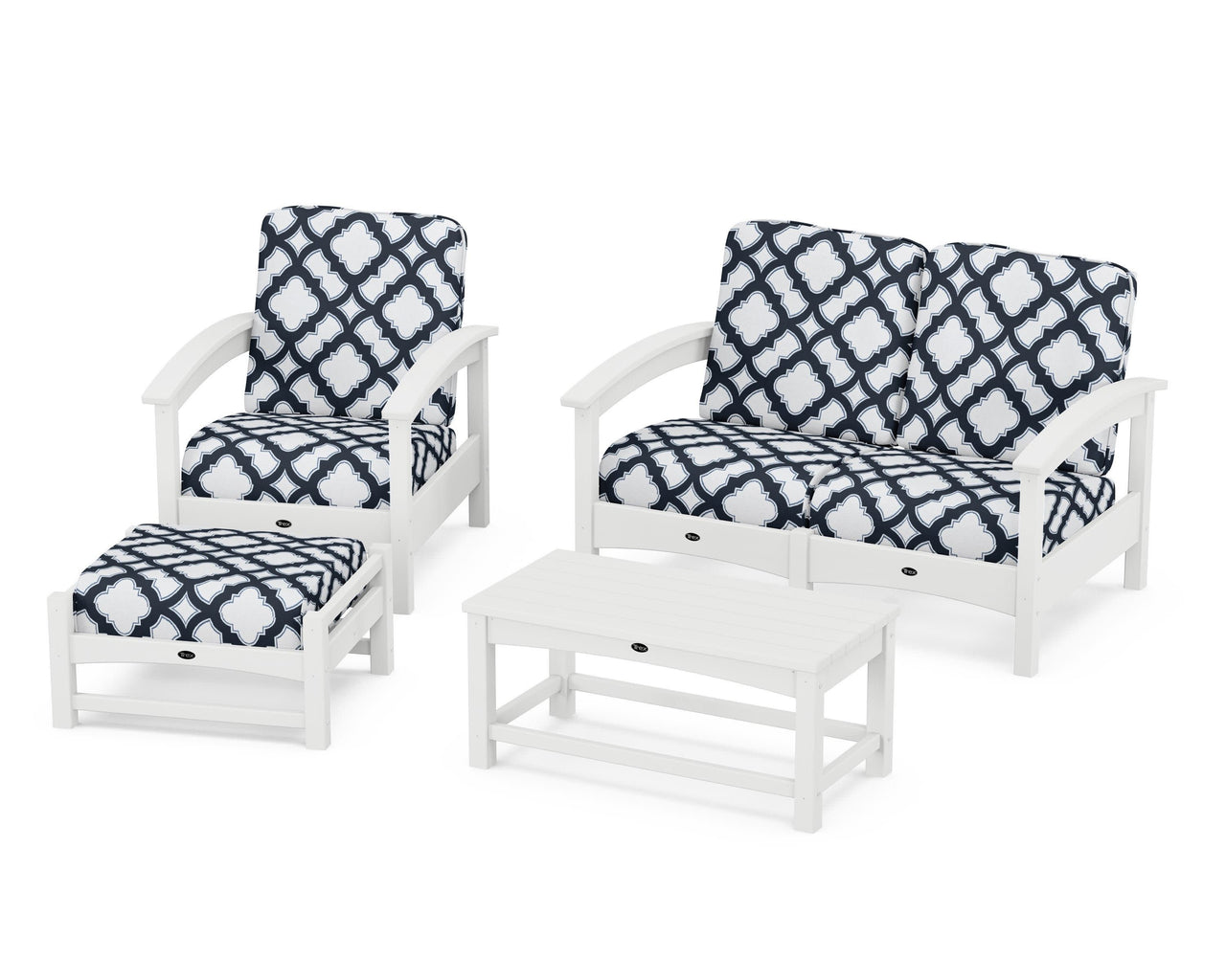 Trex Rockport 4-Piece Deep Seating Conversation Group