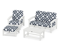 Thumbnail for Trex Rockport 4-Piece Deep Seating Conversation Group