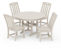 Thumbnail for Trex Yacht Club 5-Piece Round Side Chair Dining Set - Sand Castle