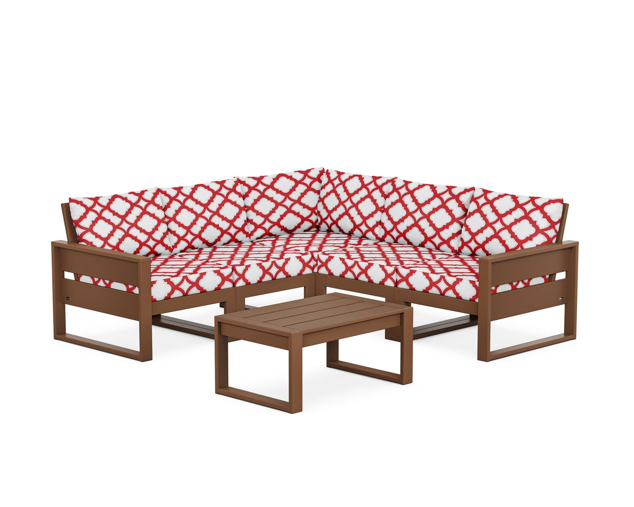 Trex Eastport 6-Piece Deep Seating Sectional + Coffee Table Set