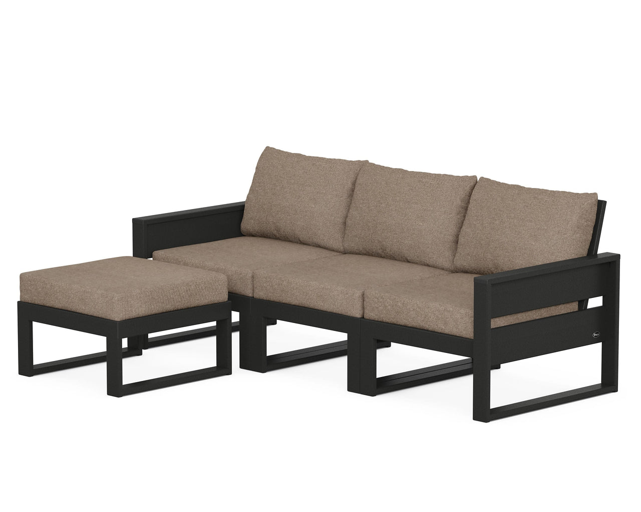 Trex Eastport 4- Piece Sectional with Ottoman