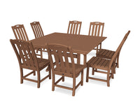 Thumbnail for Trex Yacht Club 9-Piece Farmhouse Trestle Side Chair Dining Set