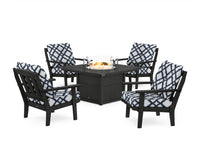 Thumbnail for Trex Cape Cod 5-Piece Deep Seating Set with Fire Pit Table