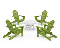 Thumbnail for Trex 5-Piece Monterey Bay Folding Adirondack Chair Conversation Group
