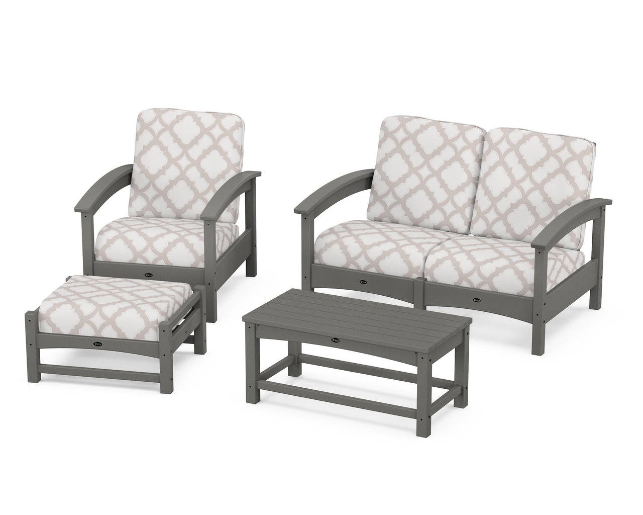Trex Rockport 4-Piece Deep Seating Conversation Group