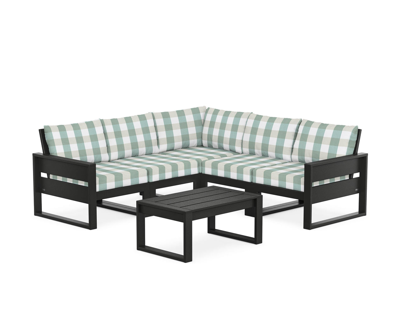 Trex Eastport 6-Piece Deep Seating Sectional + Coffee Table Set